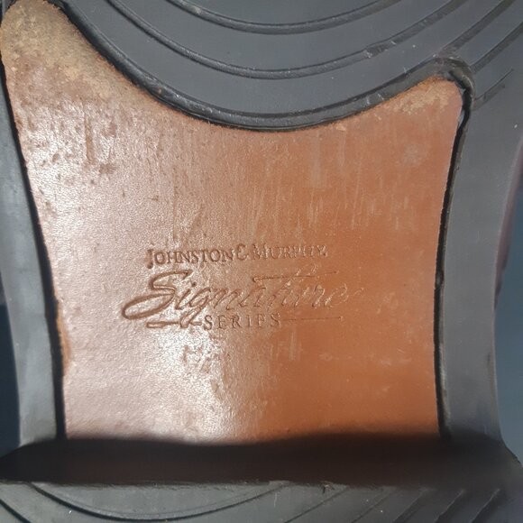 Johnston & Murphy SZ 12 M Brown Leather Men's Reeve Cap Toe Shoe - Picture 13 of 16